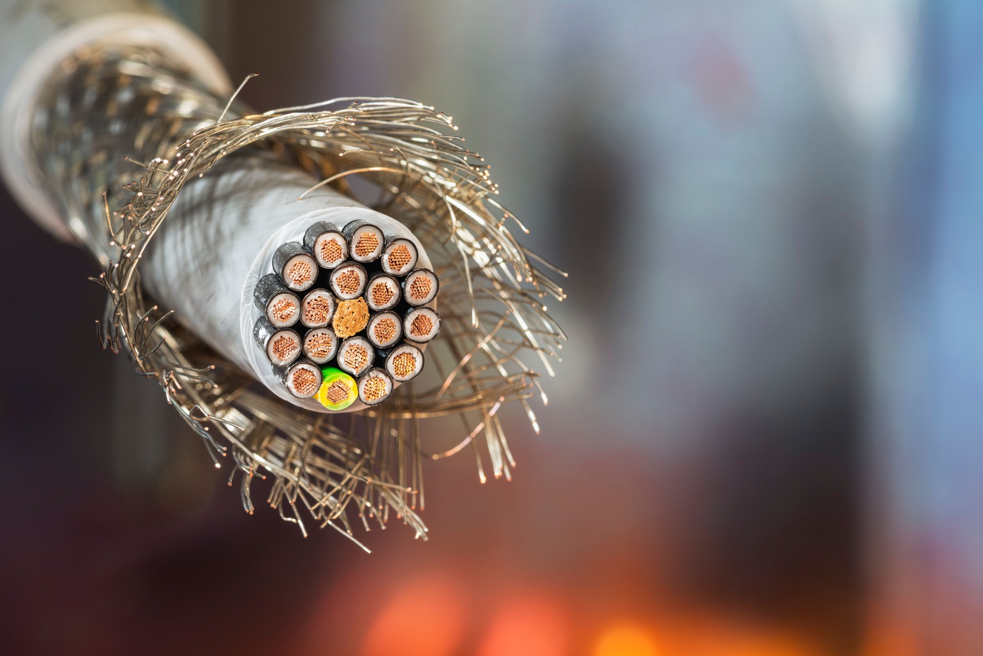 Electrical shielded copper control cable